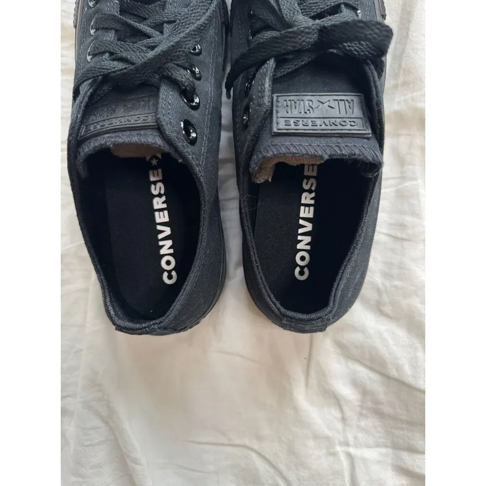 Converse Chuck Taylor All Star Ox Black Monochrome Low Top M5 W7 M5039 - Picture 4 of 6